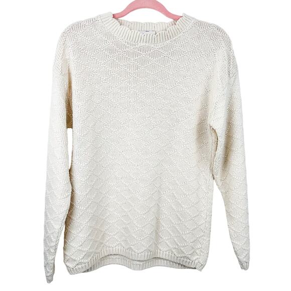 Bobbie Brooks Vintage Grannycore Sweater with Scalloped Collar - Picture 1 of 4